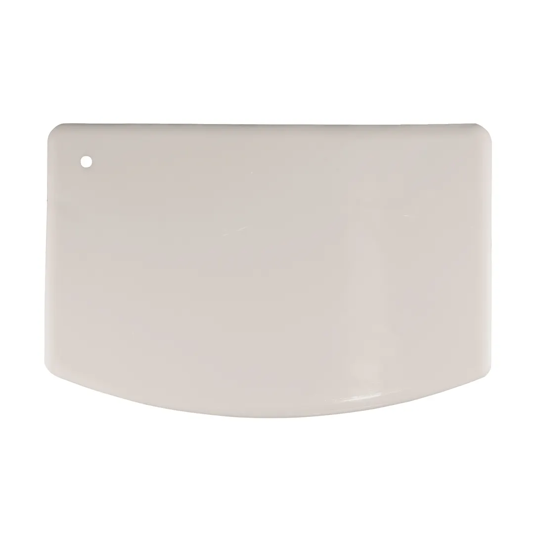 Winco CR-899 Bar Maid Bowl Scraper, 5.5" x 3.75" White Plastic, Standard, - 250/Case