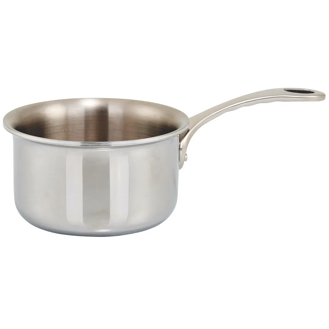Winco DCSP-3S 3-1/2" Tri-Ply Stainless Steel 11 Oz. Mini Sauce Pan  - Round