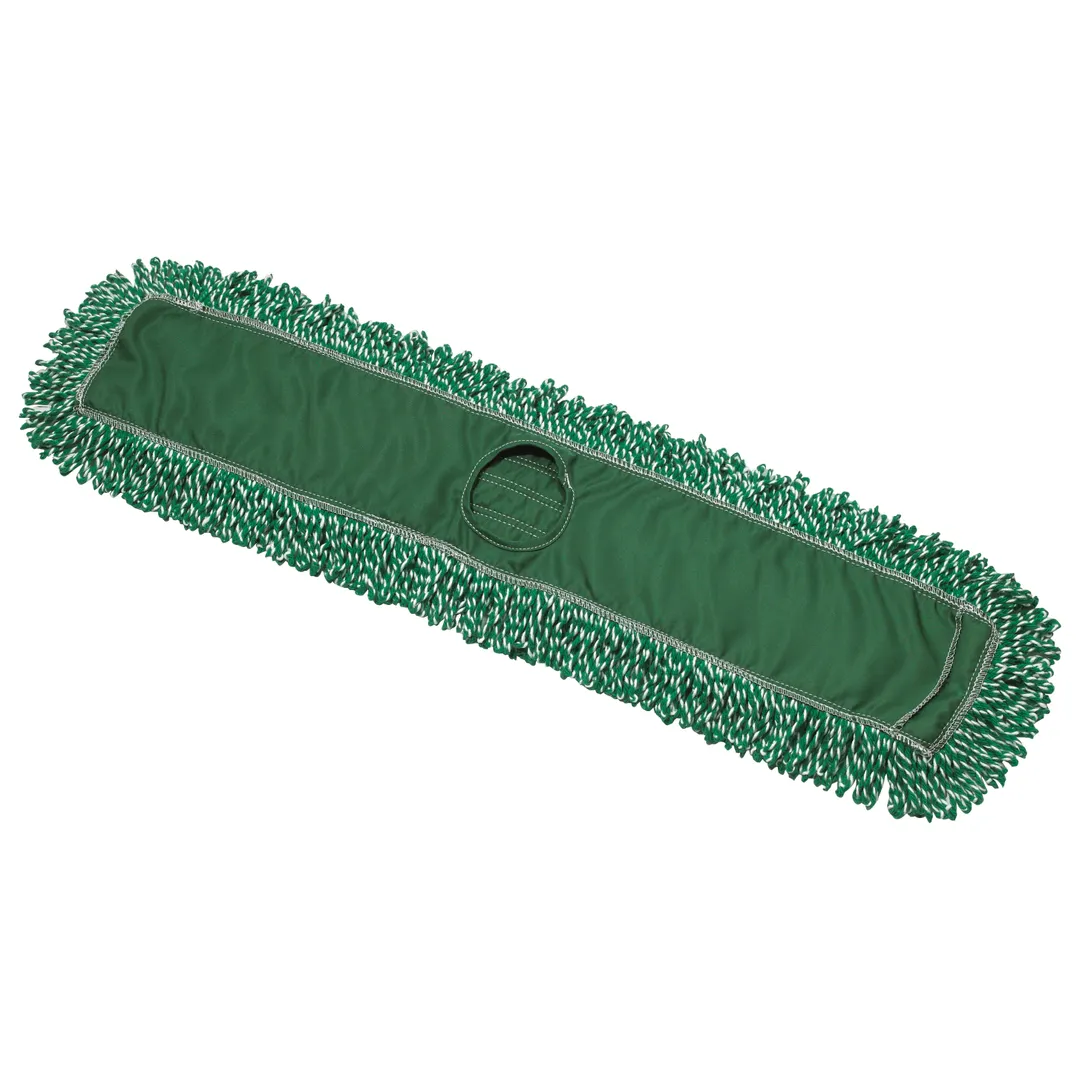 Winco DMM-36H Green Dust Mop Head Refill, Cotton Blend - 36" x 5"