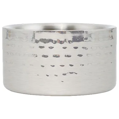 Winco DWCC-5H Double Walled Hammered Finish Wine Coasters