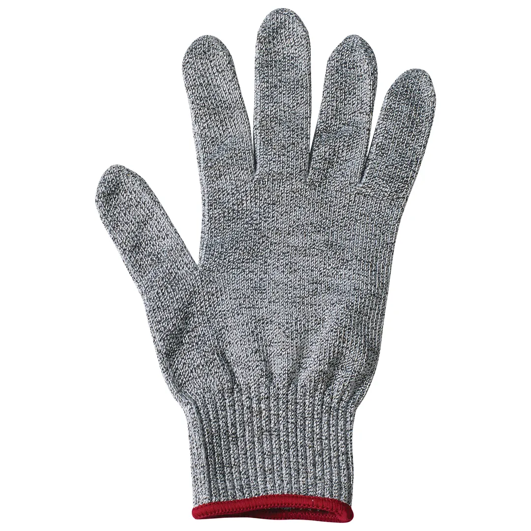 Winco GCRA-S Anti-Microbial Cut Resistant Glove w/ Red Wristband