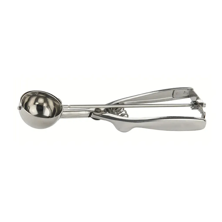 Winco ISS-40 Round Squeeze Handle Disher Portion Scoop, Size 40