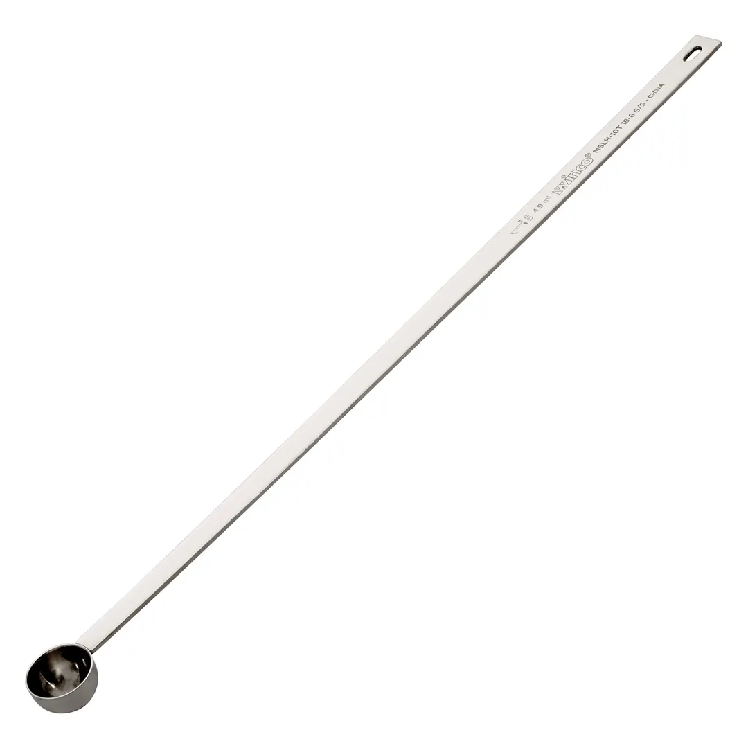 Winco MSLH-10T Measuring Spoon, 18/8 Stainless Steel, 14-5/8" Long Handle 1-Tsp