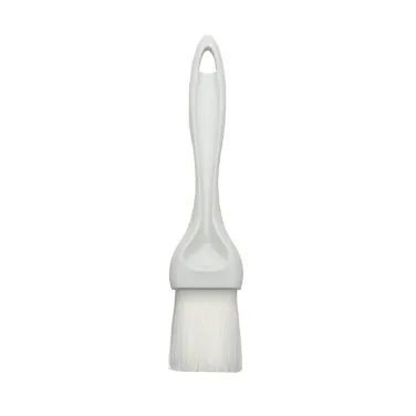 Winco NB-15 1-1/2" Nylon Bristle Pastry Brush, Plastic Handle - White / Flat,  1-Piece