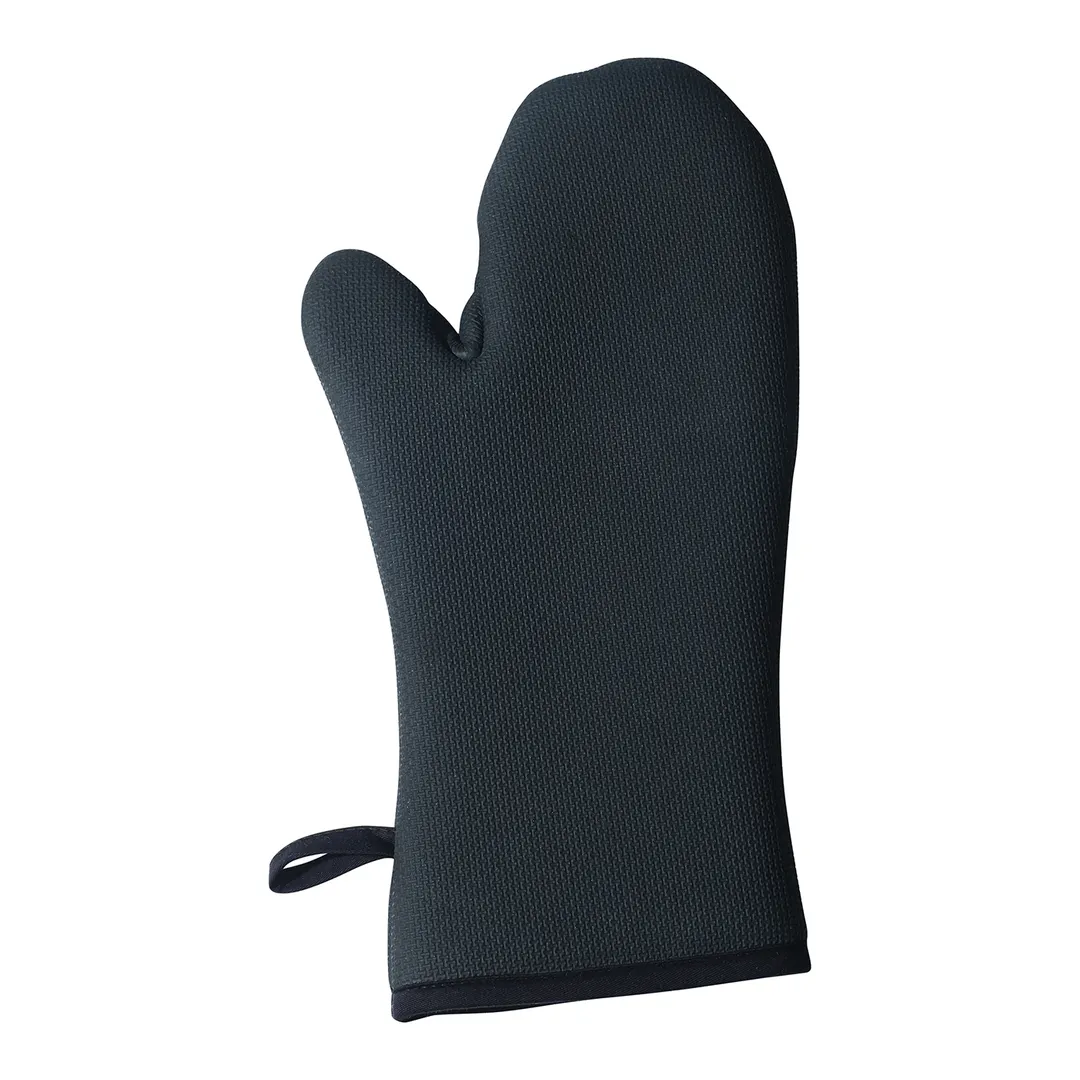 Winco OMNP-15 Neoprene Non-Slip Oven Mitt / Stain & Water Resistant, Black