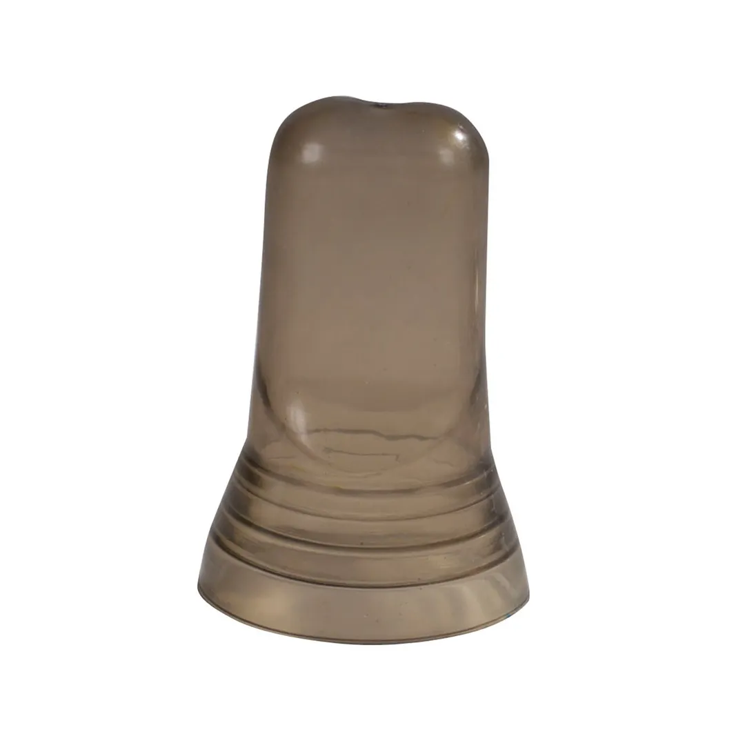 Winco PC-1 Universal Liquor Pourer Cover, 2" L x 2-3/4" W x 1-1/5" H, plastic, smoke, NSF - 1 Dozen