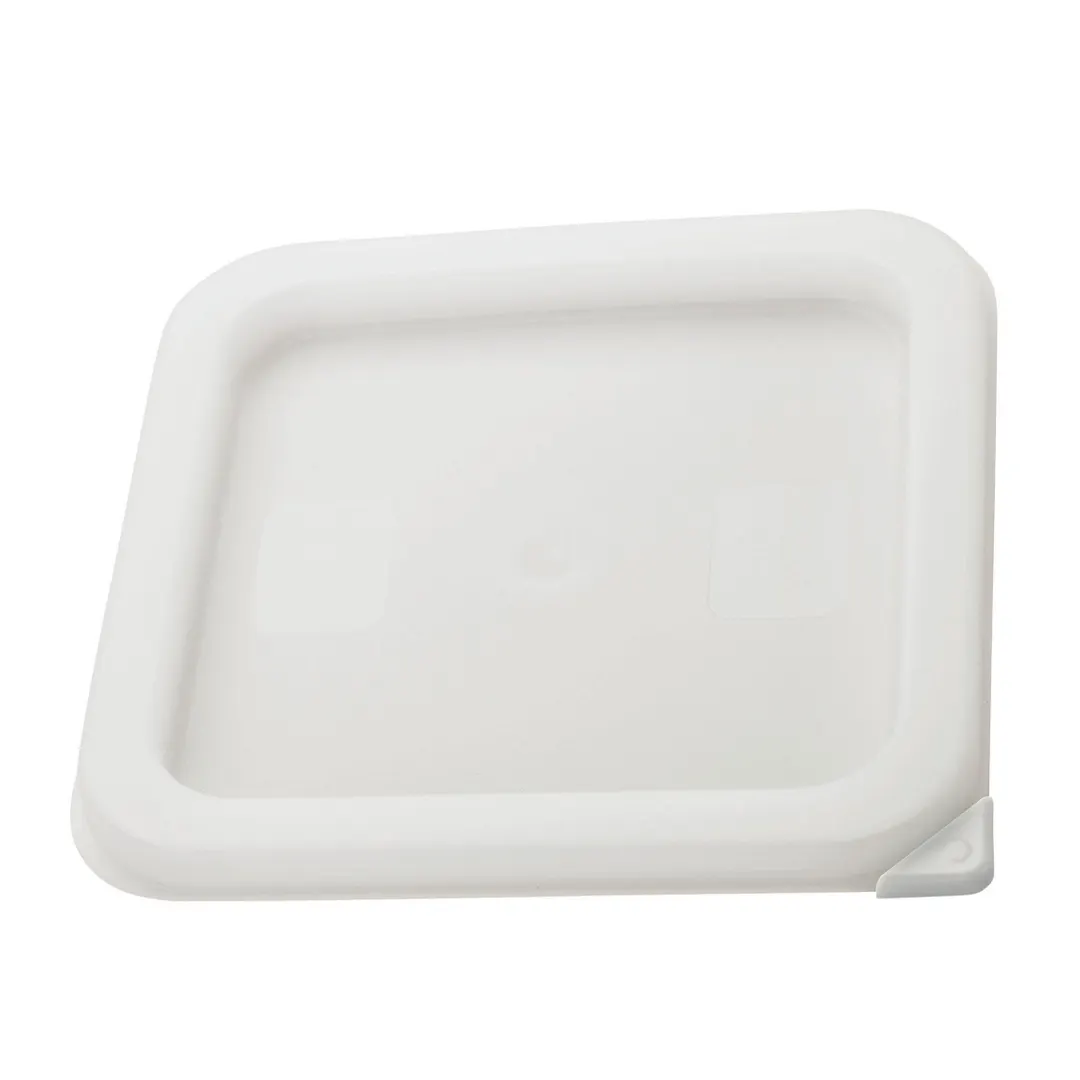 Winco PECC-S 2 Qt. White Square Polyethylene Container Cover