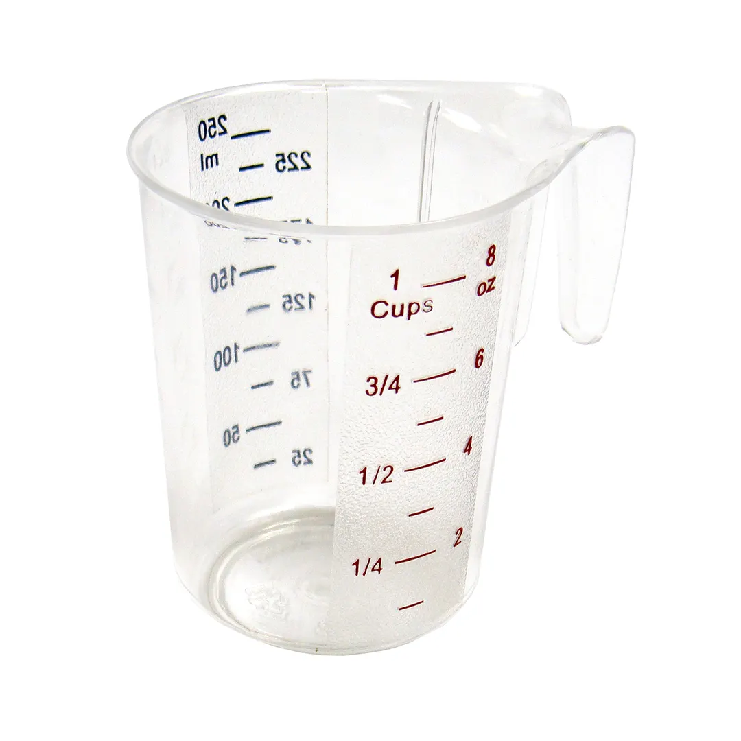 Winco PMCP-25 1 cup Measuring Cup, Polycarbonate, Clear