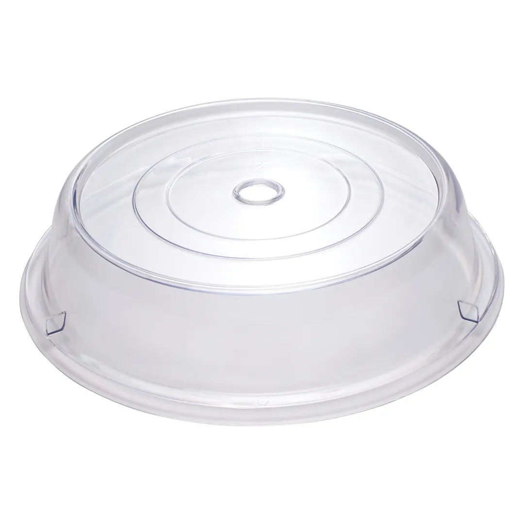 Winco PPCR-12 Clear 12" Round Polycarbonate Plate Cover - Stackable 