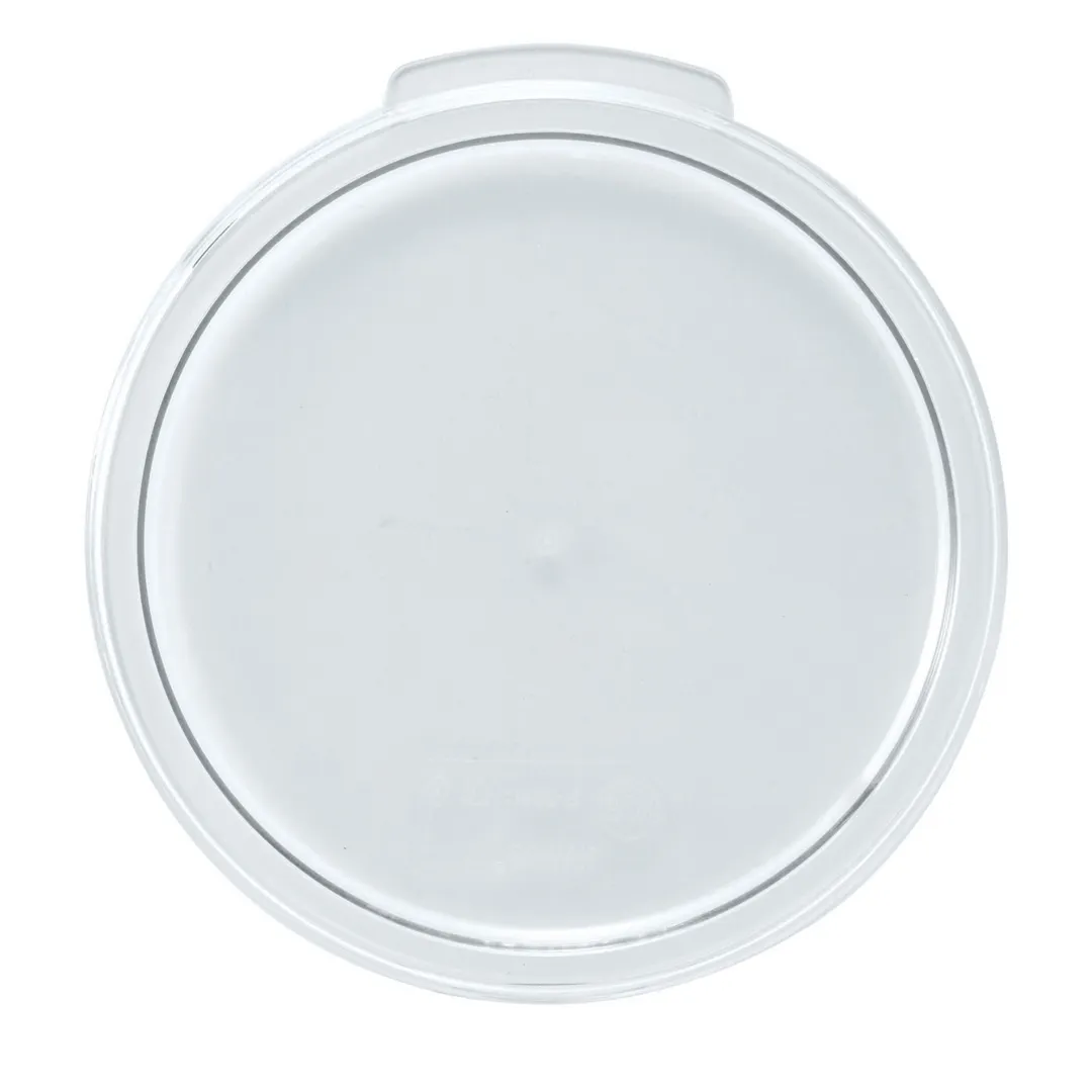 Winco PTRC-24C NSF Round Cover for 2 & 4 Qt Storage Containers, Polypropylene, Translucent