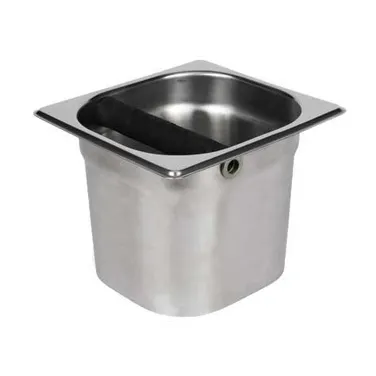 Winco SCD-5 1/6 Size Stainless Steel Coffee Knock Box