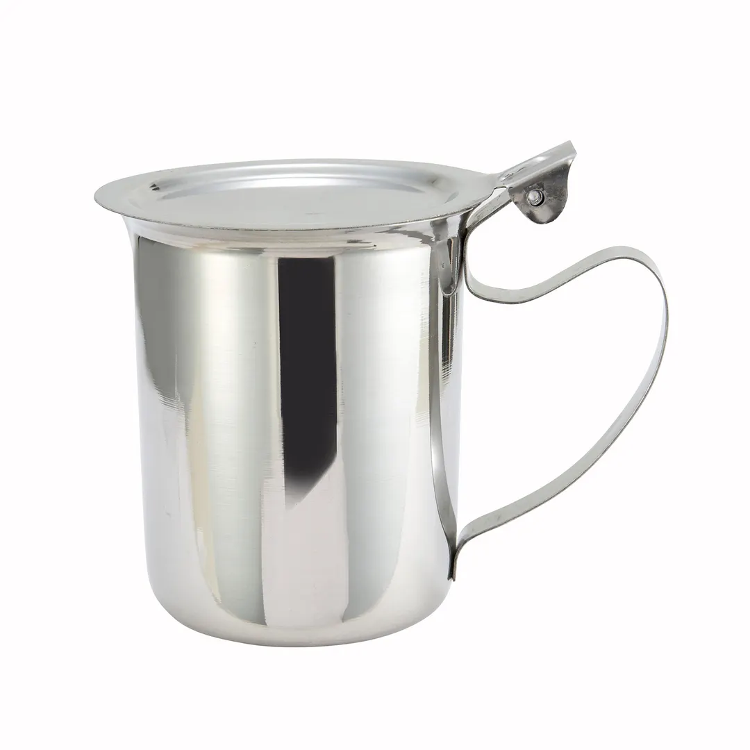 Winco SCT-10F 10 oz Stackable Server w/ Cover & Handle, Stainless Steel