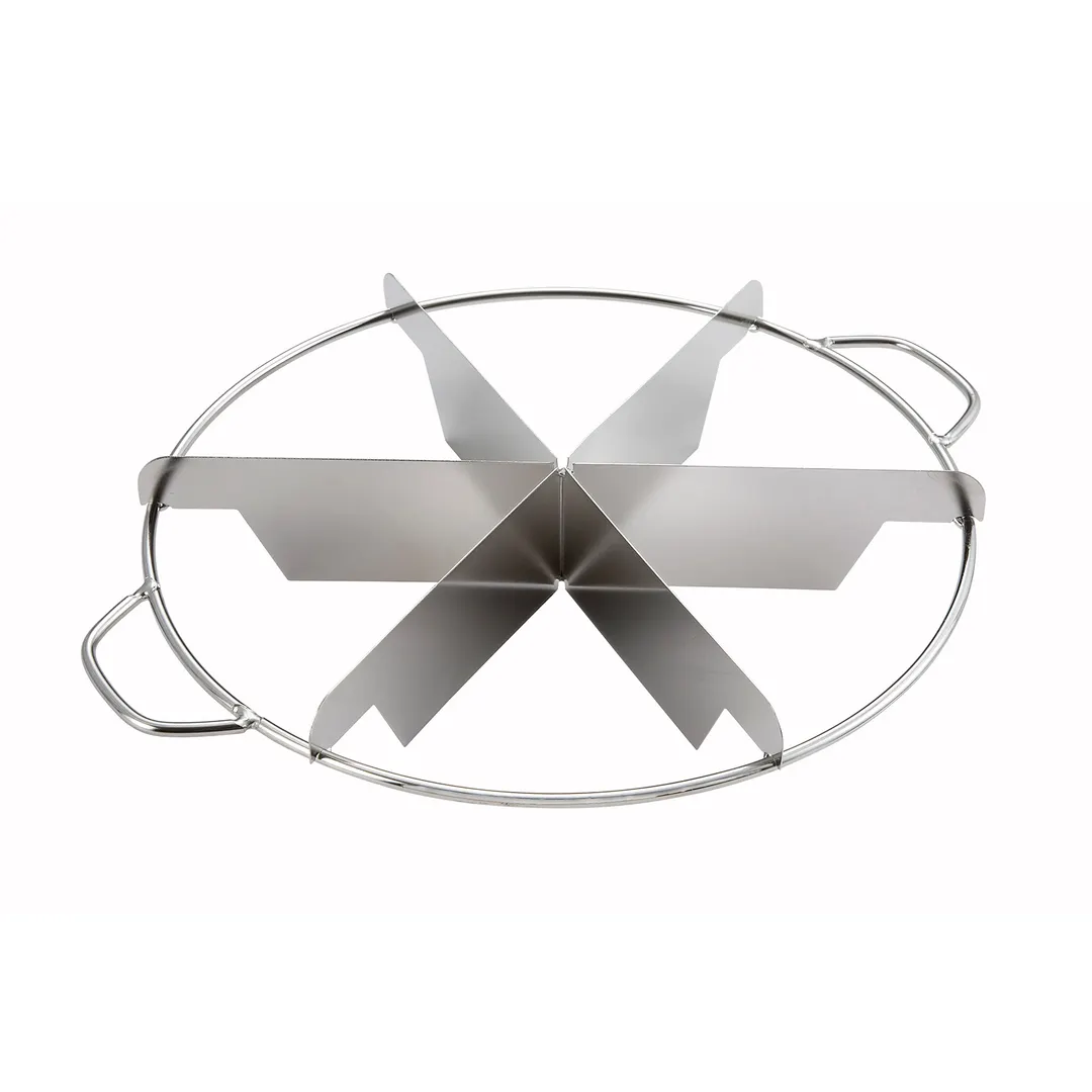 Winco SCU-6 Stainless Steel 10" Pie Cutter - 6 Cut 