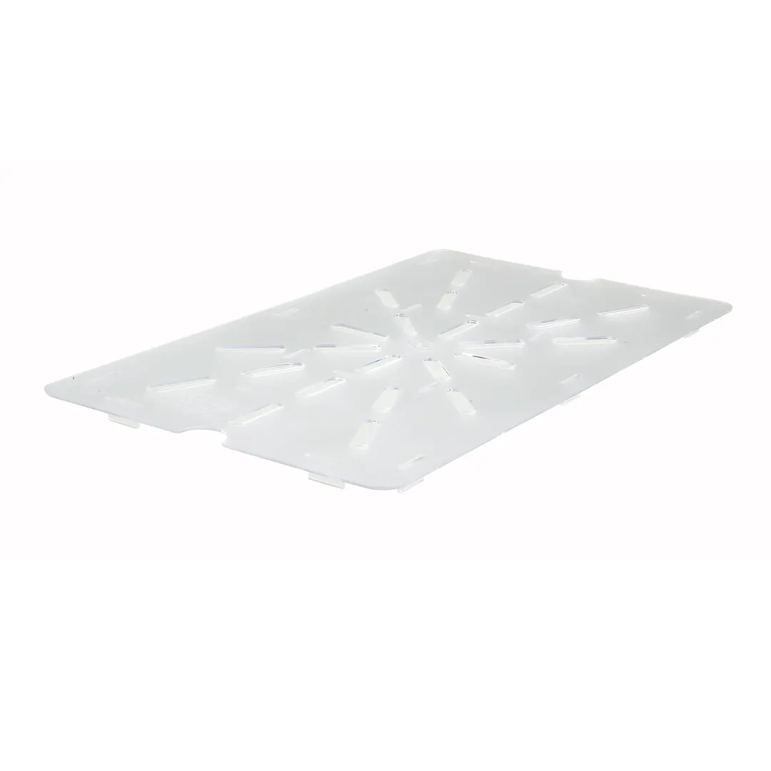 Winco SP71DS Poly-Ware Full Size Clear Polycarbonate Drain Shelf