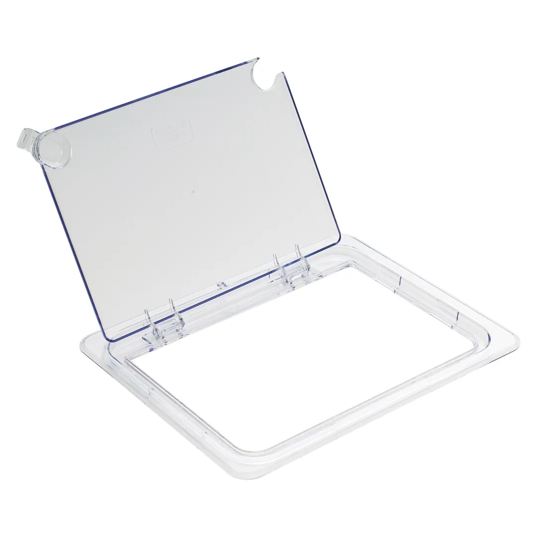 Winco SP7200H NSF 1/2 Size Polycarbonate Hinged Food Pan Cover
