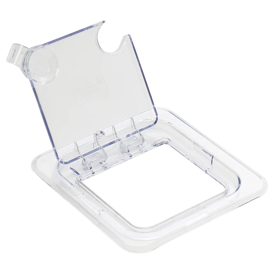 Winco SP7600H Food Pan Cover, 1/6 Size, Solid, Polycarbonate, NSF
