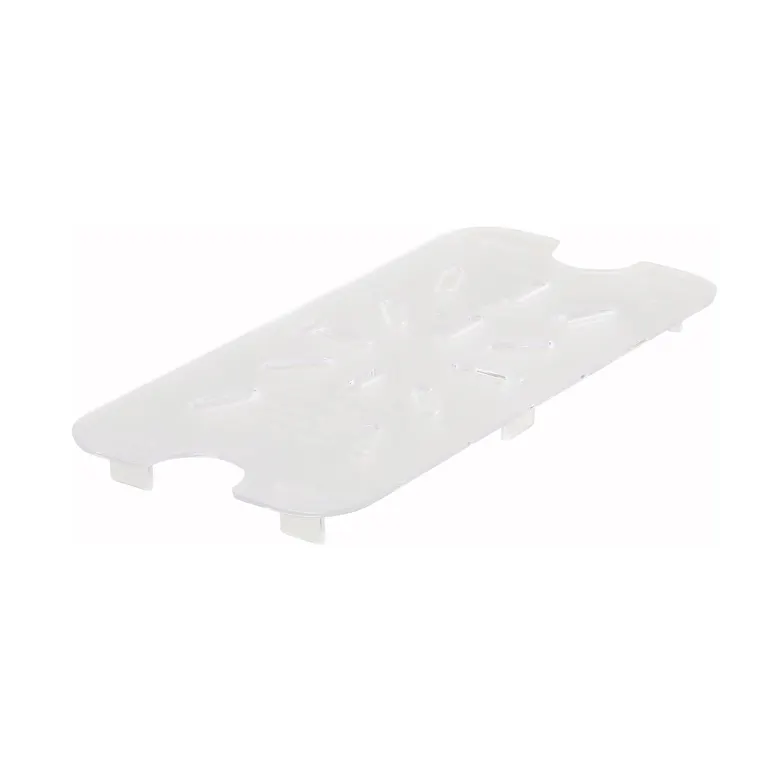 Winco SP79DS NSF Poly-Ware 1/9 Size Clear Polycarbonate Drain Shelf