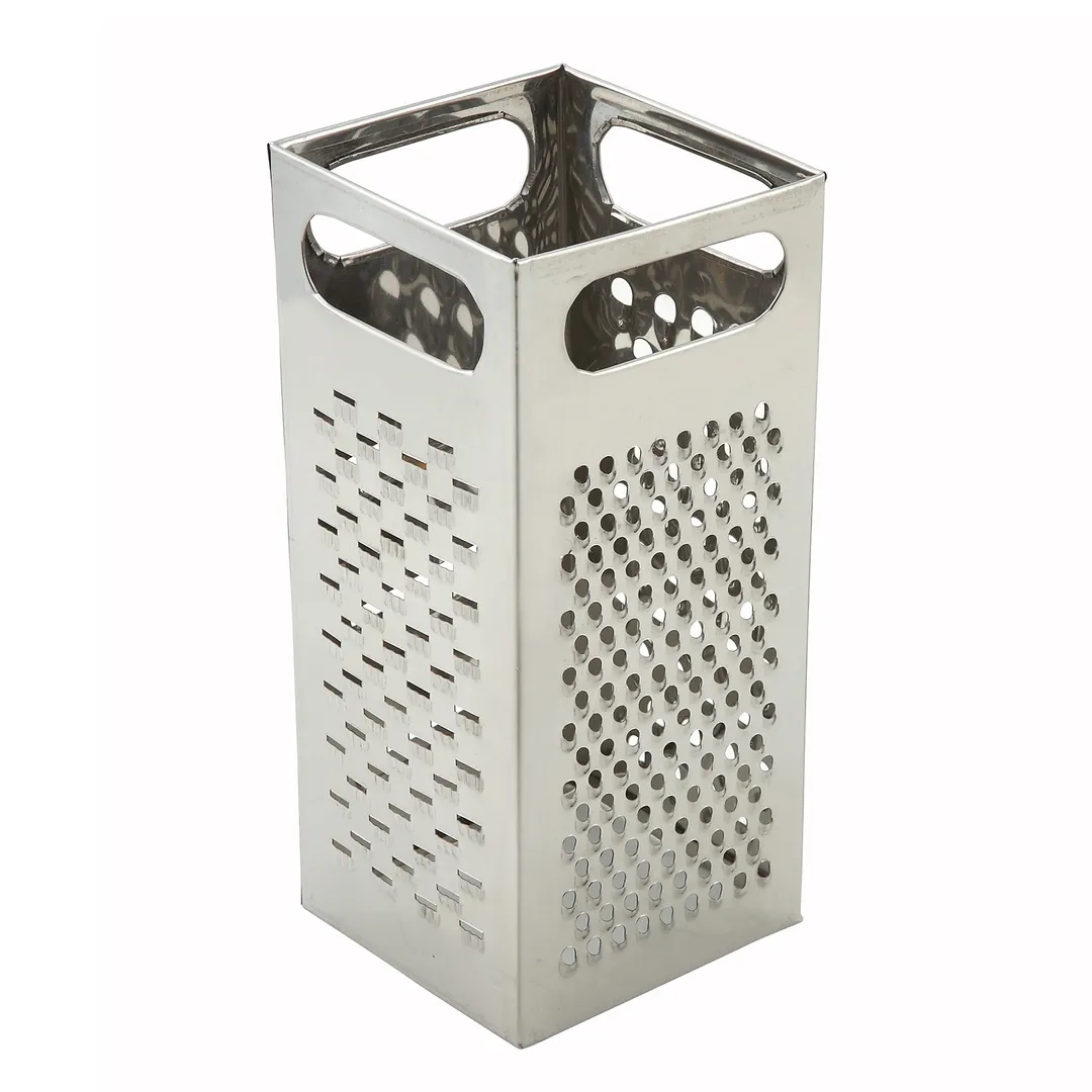 Winco SQG-4 9" x 4" Four Sided Stainless Steel Box Grater