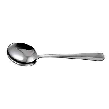 Winco SRS-2 Serving Spoon, 8-5/8" Round Edge, Stainless Steel, 4"-8" Length Range - 1 Dozen
