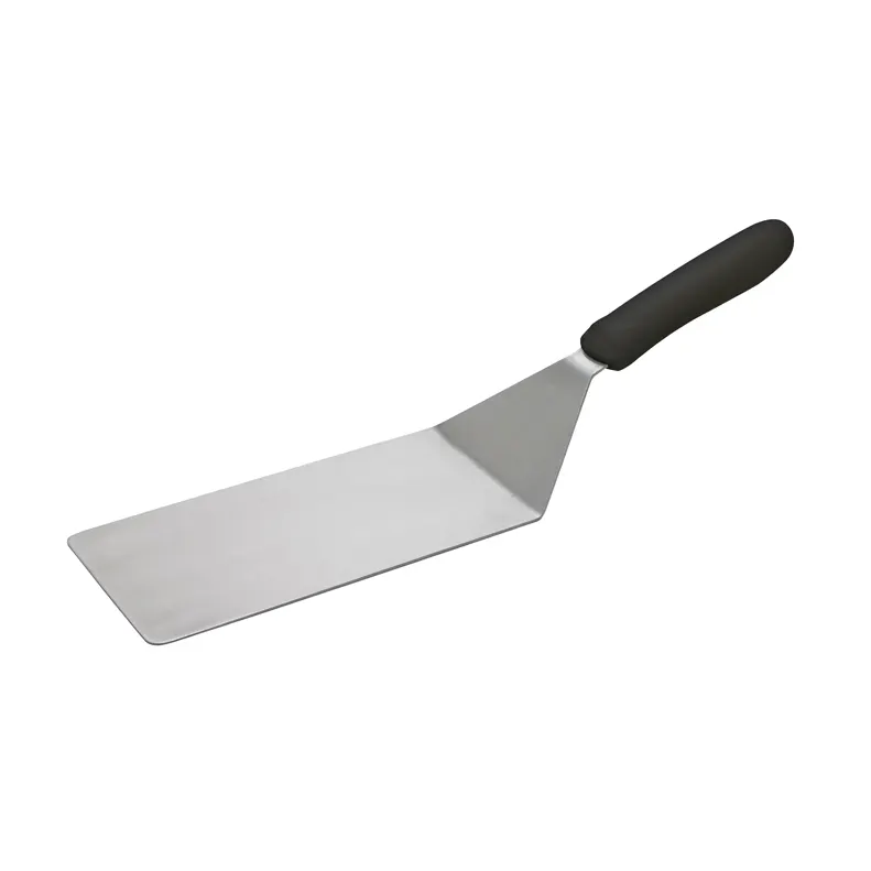 Winco TKP-42 8" x 4" Turner w/ Black Polypropylene Handle, Stainless Steel