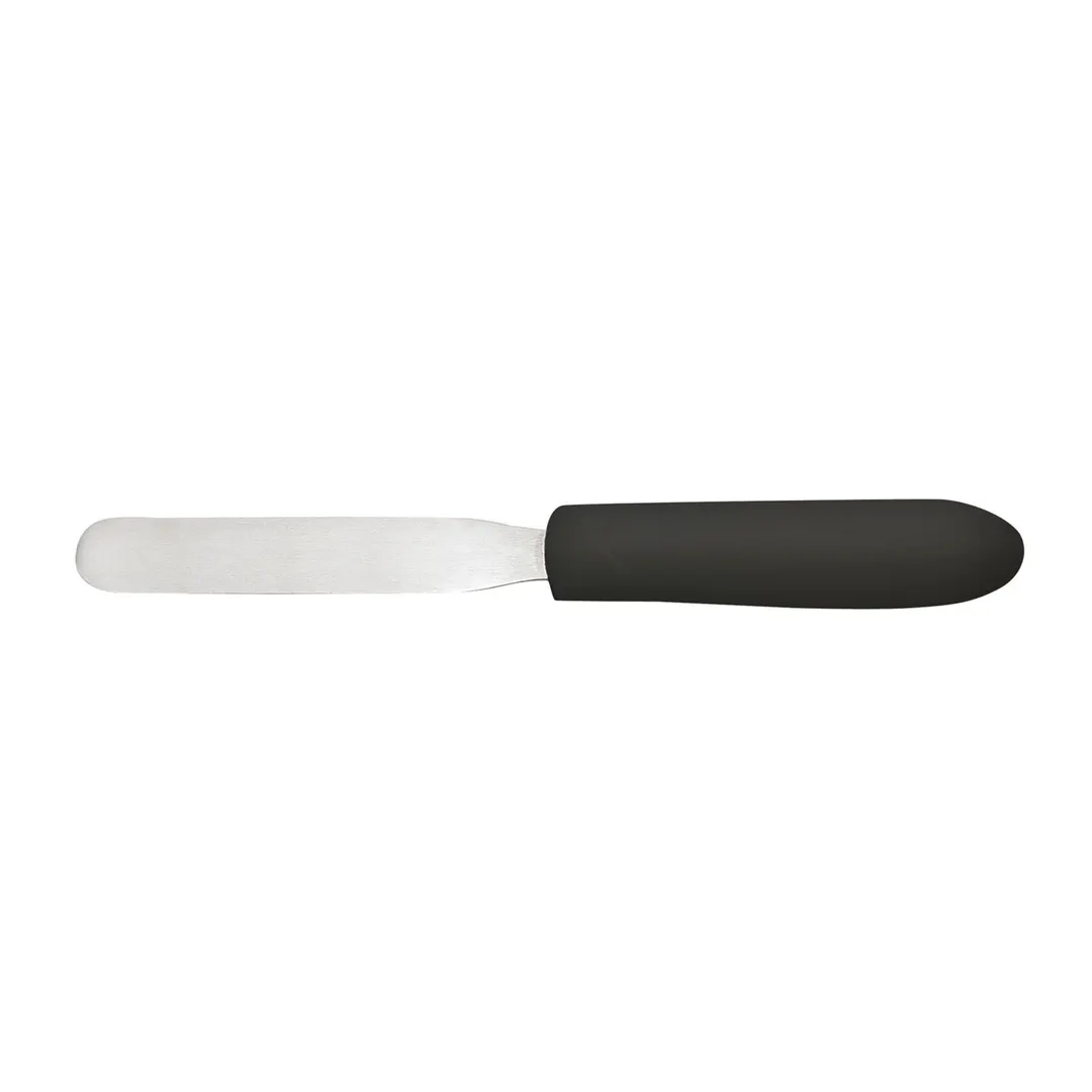 Winco TKPS-4 4" Stainless Steel Bakery Spatula w/ Polypropylene Black Handle