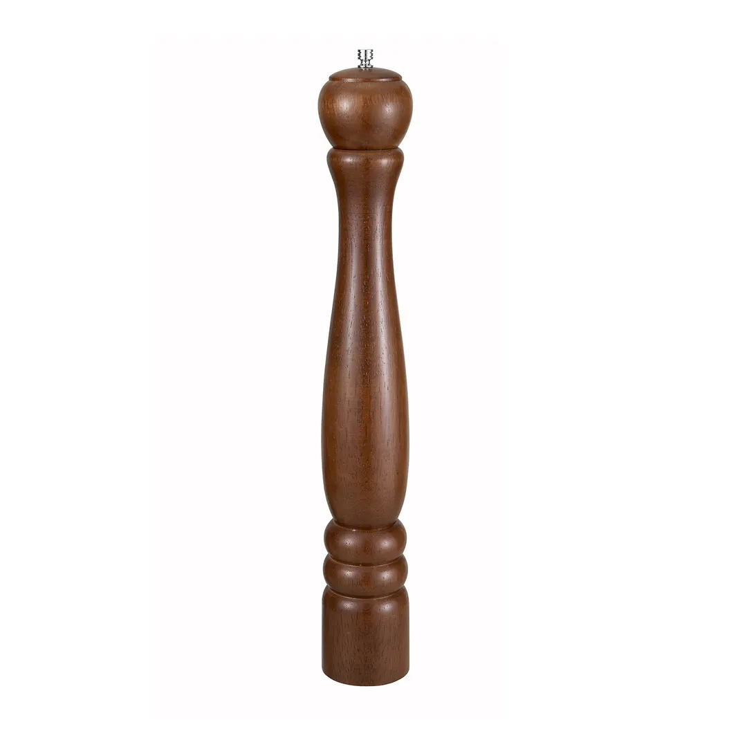 Winco WPM-18 18" Rubberwood Wood Pepper Mill / Zinc Alloy Grinder