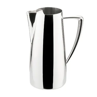 Winco Z-MC-WP64 Cadenza Monte Carlo Water Pitcher with Ice Guard, S. Steel / Mirror Finish
