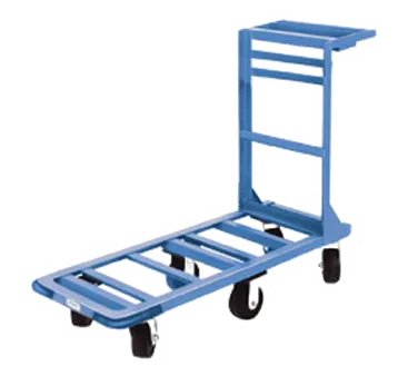 Winholt 550 Utility Cart, 18x51, Welded Steel Frame, Blue, Rubber Casters