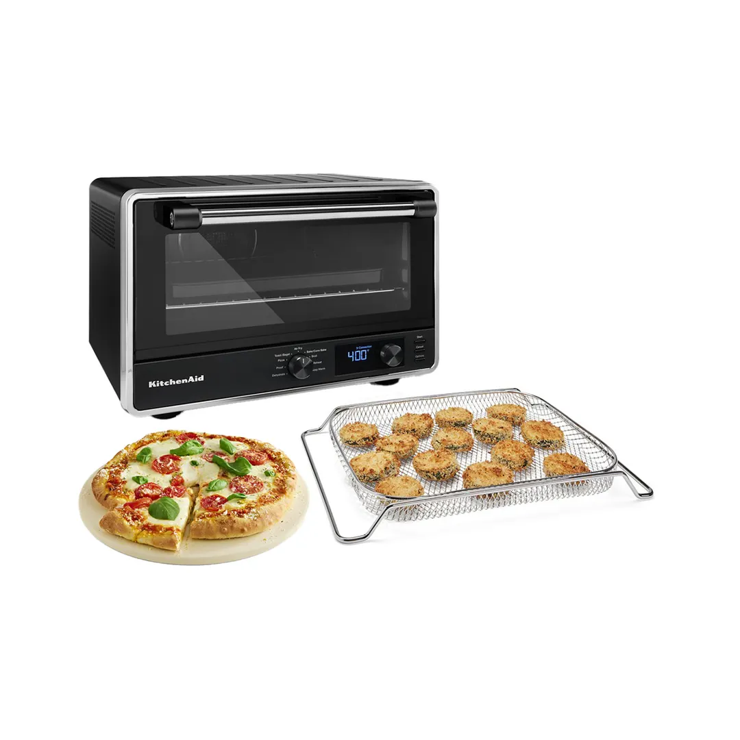 KitchenAid KCO128BM Digital Countertop Conveciton Oven / Pizza and Air Fry, Black Matte