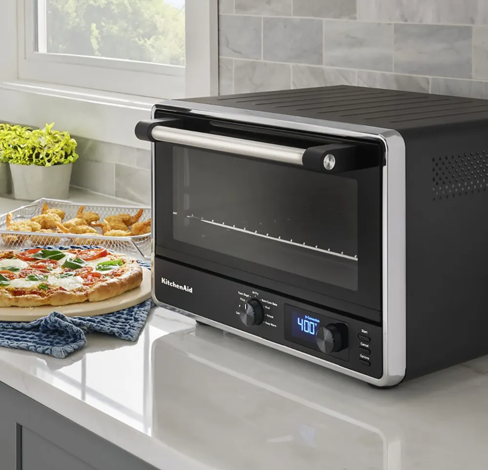 KitchenAid KCO128BM Digital Countertop Conveciton Oven / Pizza and Air Fry, Black Matte