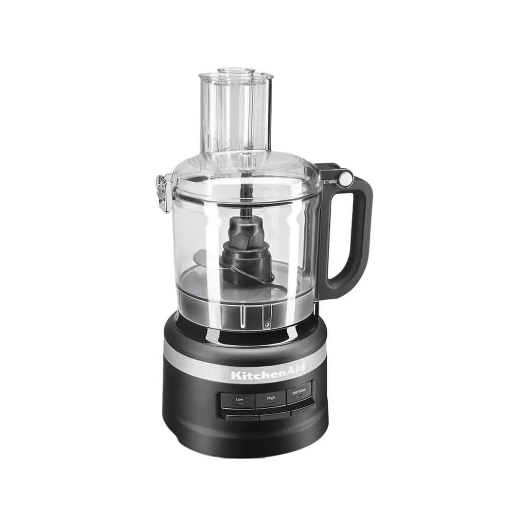 KitchenAid KFP0718BM 7‑Cup, 3‑Speed Food Processor, Black Matte