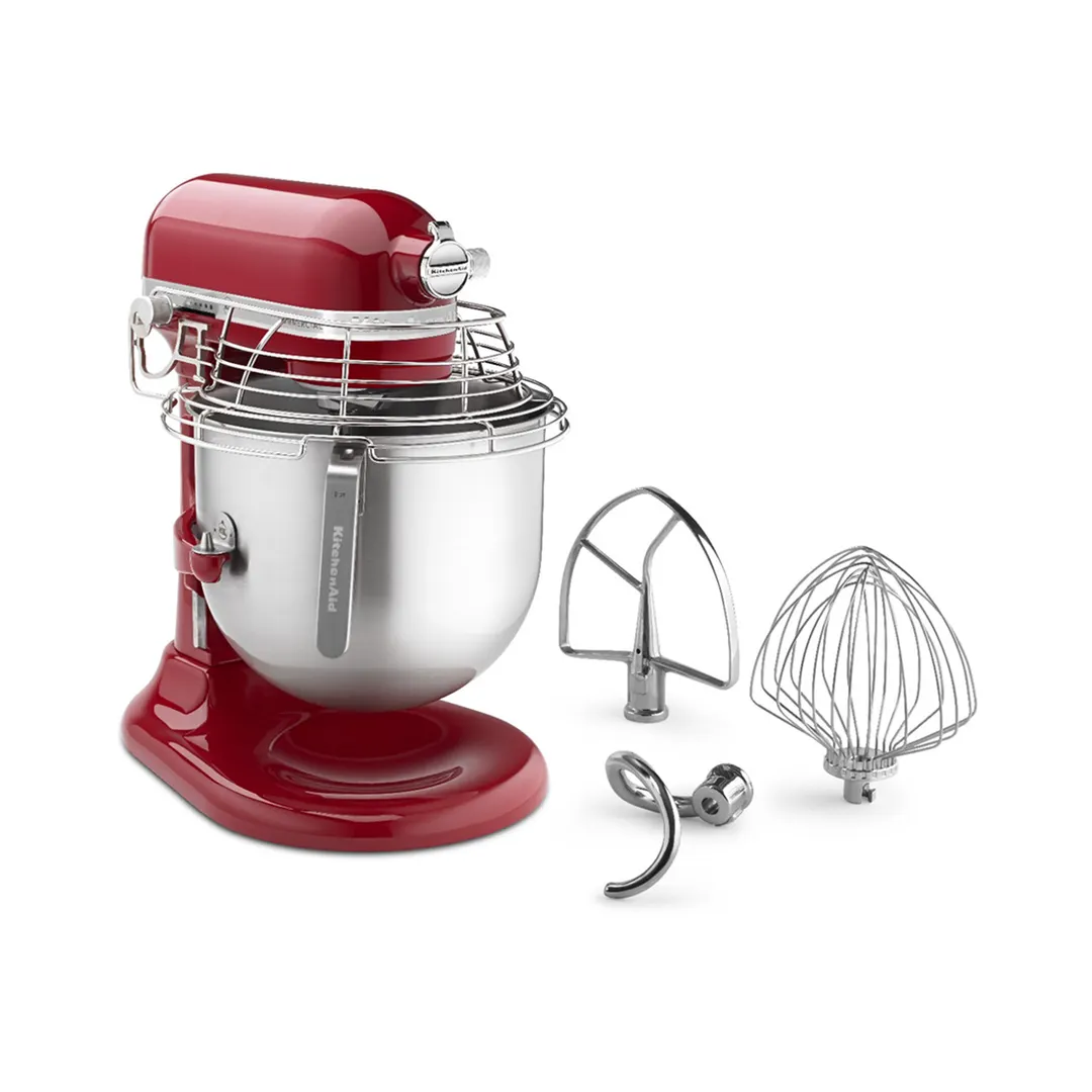 KitchenAid KSMC895ER Commercial 8-qt Bowl Lift Stand Mixer w/ Bowl Guard, 10-Speed, Empire Red