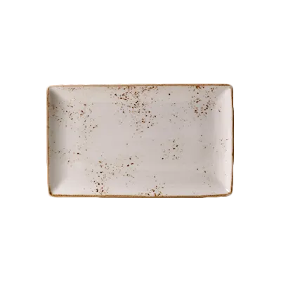Steelite 11550550 Rectangle Tray, 10.625" x 6.5" x 0.875", White Ceramic Oven Safe to 530°F - 6/Case