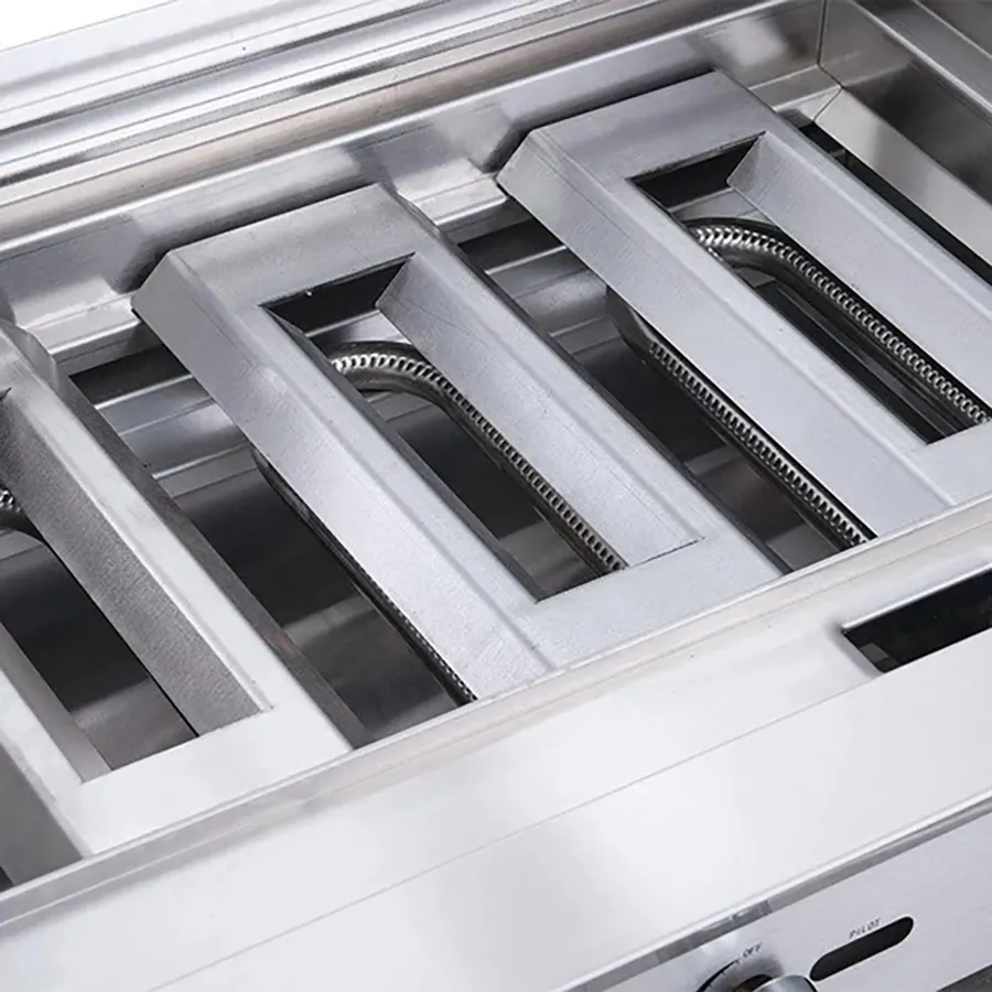 Dukers Appliance Co DCCB48 48" Countertop Gas Radiant Charbroiler, (4) Burners, 140.000 BTU