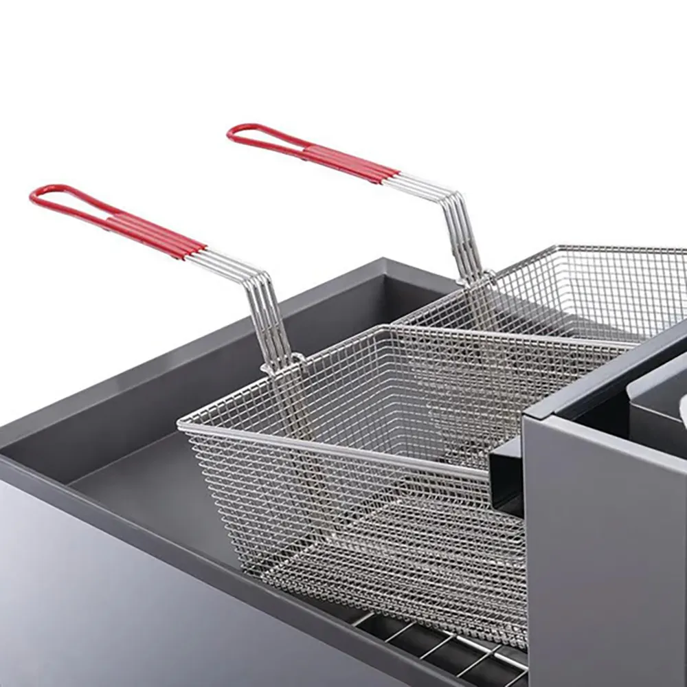 Dukers Appliance Co DCF3-NG Full Pot Floor Model Gas Fryer w/ 40 Lb Capacity, 90.000 BTU