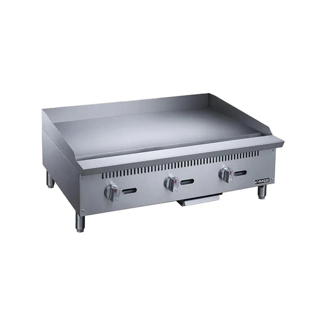 Dukers Appliance Co DCGM36 36" Countertop Manual Gas Griddle, 3/4" Steel Plate, 90.000 BTU