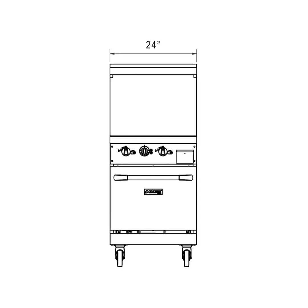 Dukers Appliance Co DCR24-GM Gas 24" Restaurant Range