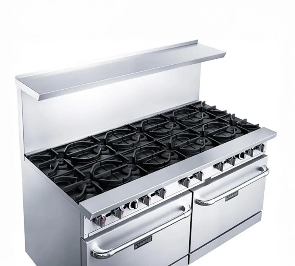 Dukers Appliance Co DCR60-10B 60" Gas Restaurant Range, 10 Burners, 2 Standard Ovens, 400.000 BTU