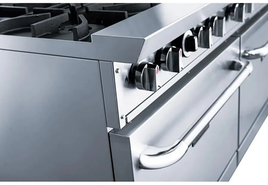 Dukers Appliance Co DCR60-10B 60" Gas Restaurant Range, 10 Burners, 2 Standard Ovens, 400.000 BTU