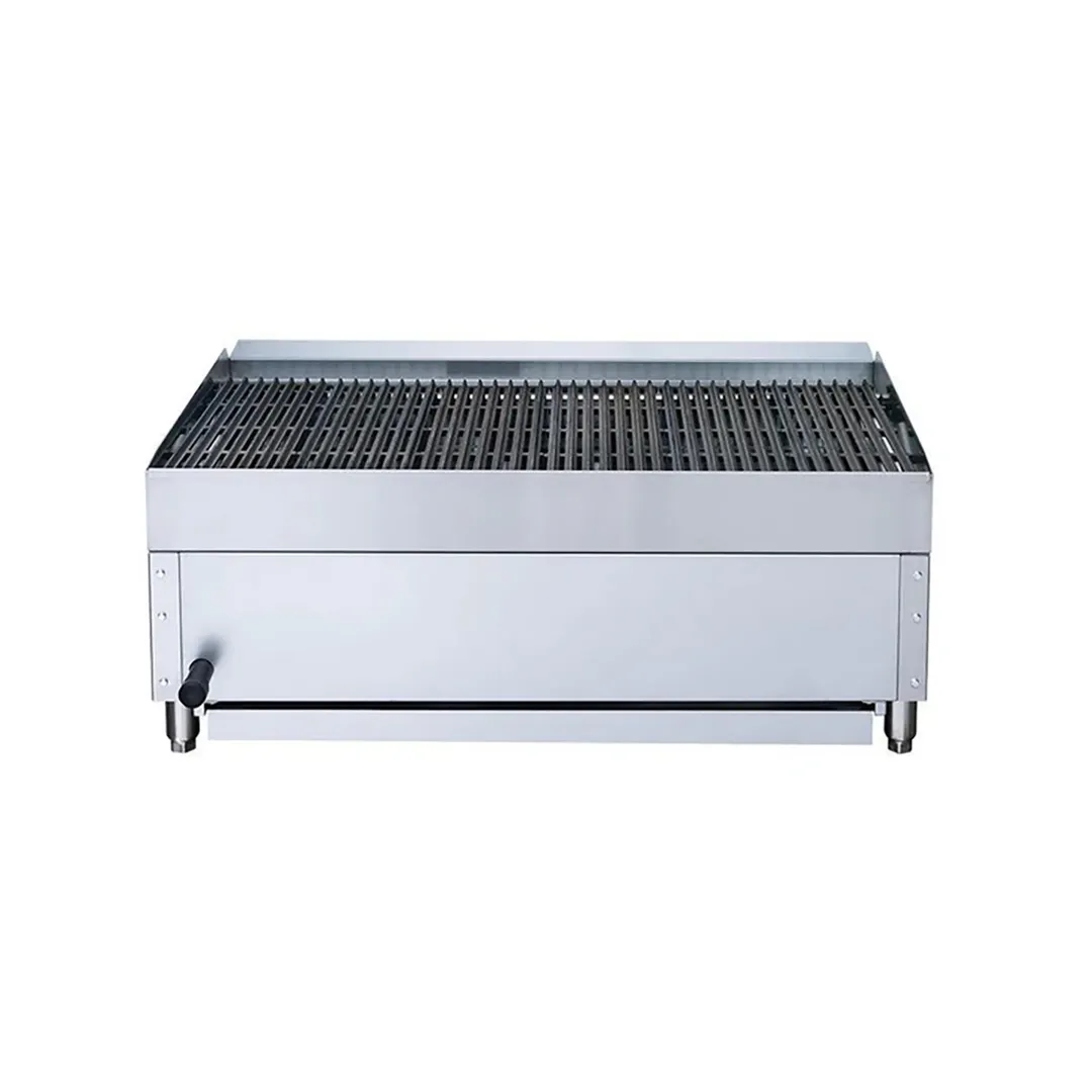 Dukers Appliance Co DCRB36 36" Countertop Gas Radiant/Lava Rock Charbroiler, 105.000 BTU