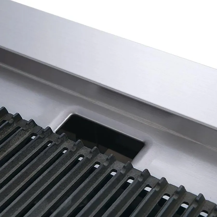 Dukers Appliance Co DCRB48 48" Countertop Gas Radiant/Lava Rock Charbroiler, 140.000 BTU