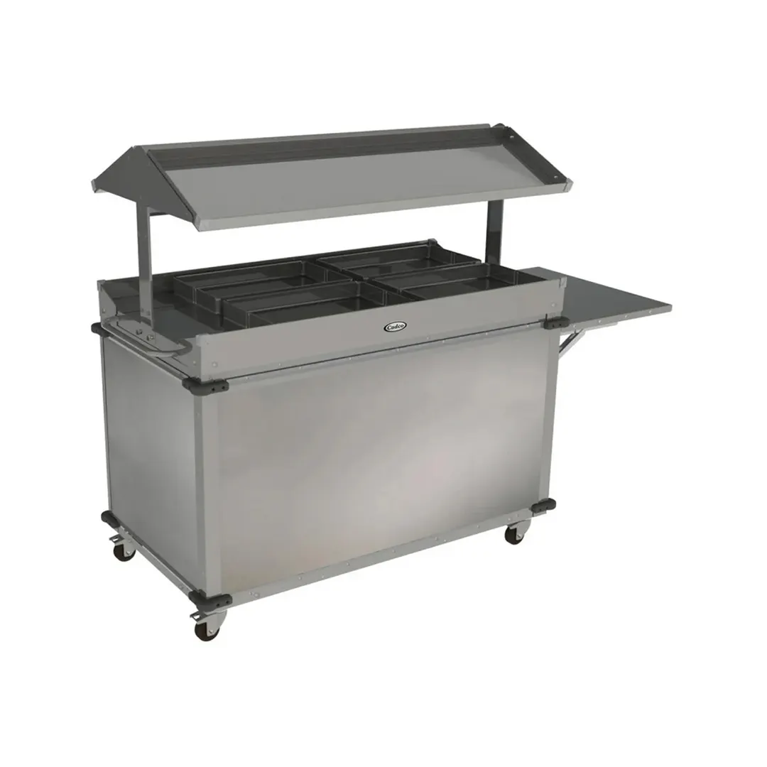 Cadco CBC-GG-B4 MobileServ® Standard Grab & Go Merchandising Cart, (4) Pan Holders