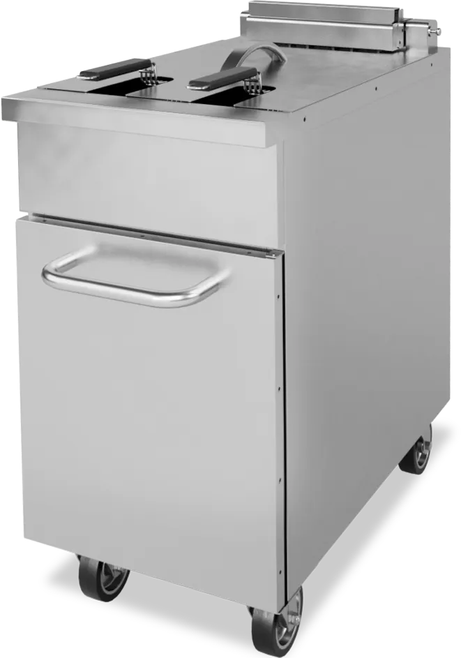 Pegasus FR-50E 15" Floor Model Electric Full Pot Fryer, 50 lbs by Galaxy Group