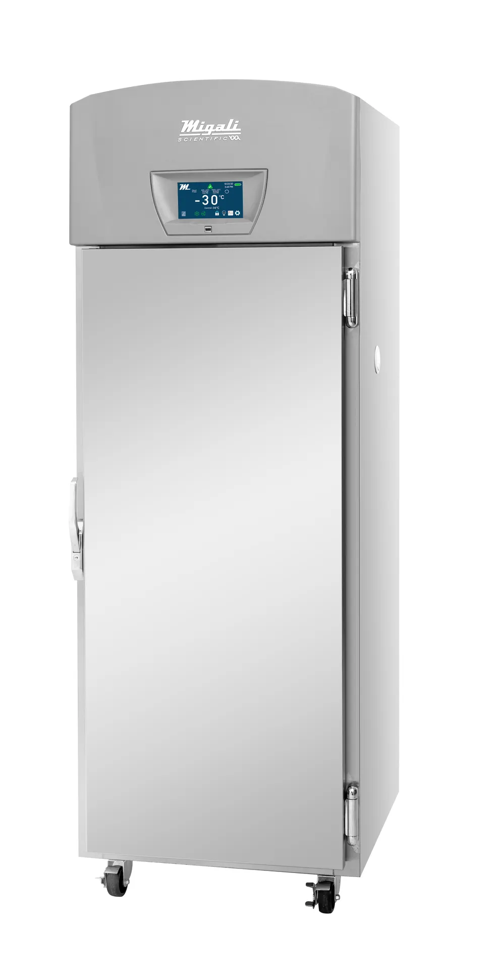 Migali EVOX-1F-LB 27" Solid Door Freezer, 20.2 cu ft, Stainless Steel Exterior, White Interior
