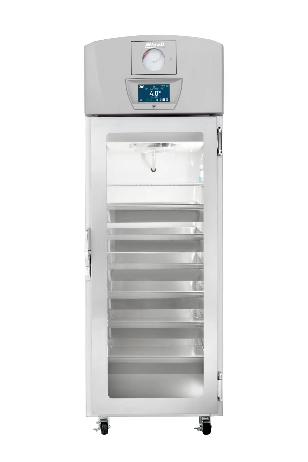 Migali EVOX-1RG-C Refrigerator, 20.2 cu ft, 27" Glass Door, Auto‑Defrost, LCD, 115V, ADA, USA Made