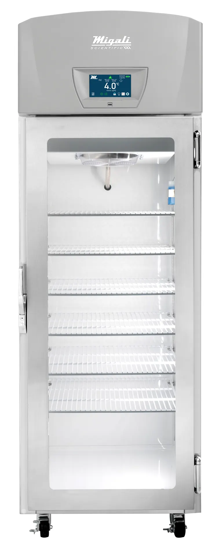 Migali EVOX-1RG-LB-RC 27" Glass Door Refrigerator, 20.2 Cu Ft, Exterior, 115V, ADA, Made In USA