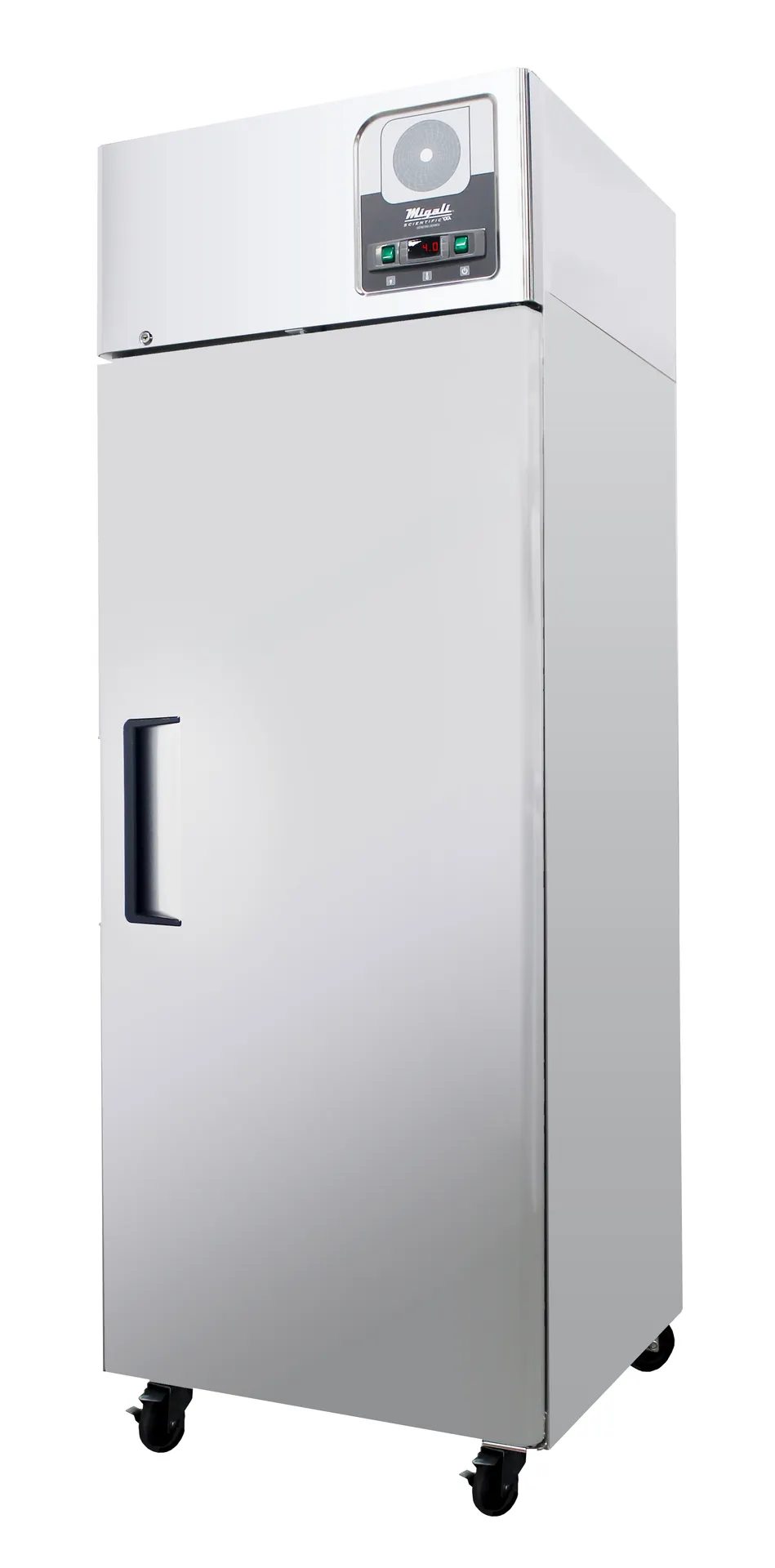 Migali G-1R-HC 28" Solid Door Medical Refrigerator, 21.4 Cu ft, Steel, R290, 115V, Six Shelves