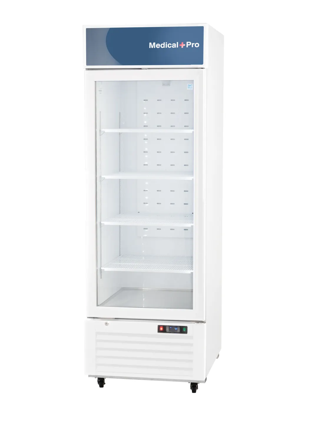 Migali MP-22RM-HC 27" Glass Door Refrigerator, 22 Cu Ft, White, 115V, ENERGY STAR, LED Light
