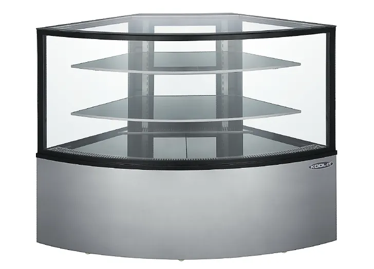 Kool-It KBF-60C Refrigerated Display, 57"W x 26"D x 47"H, 12.36 Cu Ft, Silver, 2 Shelves, LED, R290