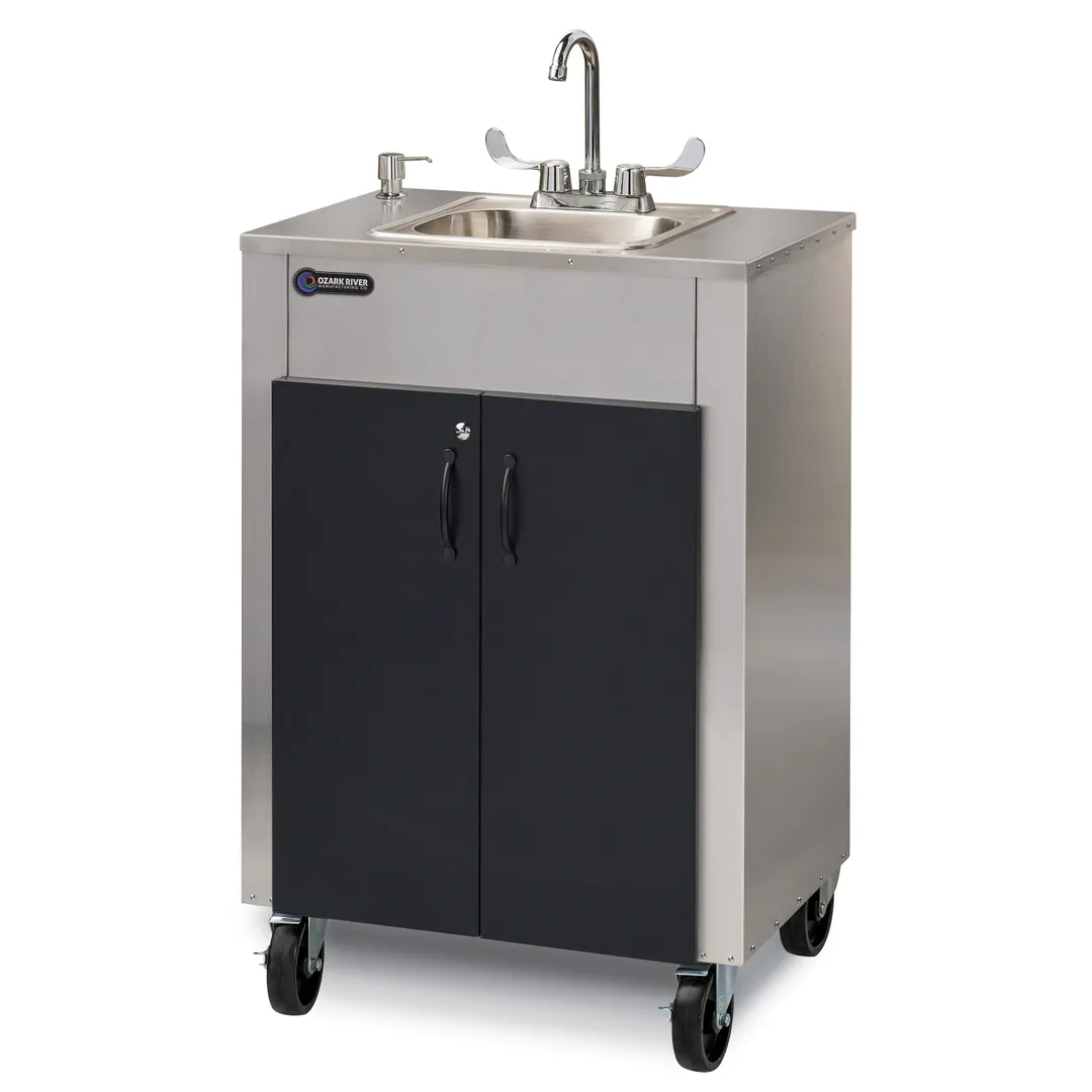Ozark River Manufacturing ESLSKK-SS-SS1N Portable Hand Sink, Hot Water
